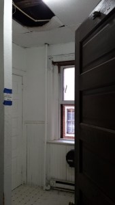 The 4th floor shower leaks into the 3rd floor shower.