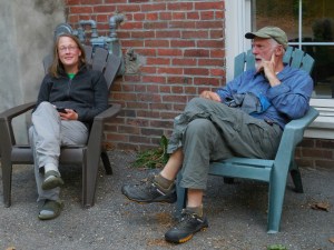 Relaxing with Pastor John in Delaware Water Gap...