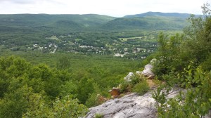 Looking out toward Dalton @ the marble "cobbles" overlook...