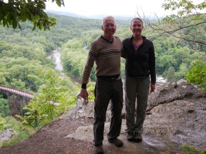 Visit with Jess's Uncle Bill in New York. He picked us up in the pouring rain from the trail....wonderful!!