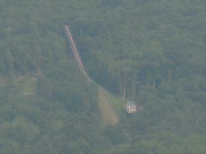 Ski-jump (from across the valley) above Salisbury, Connecticut, used in US Olympic trials...
