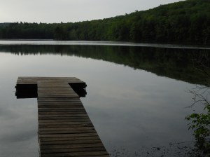 And the pond itself (canoes available for hiker usage)...