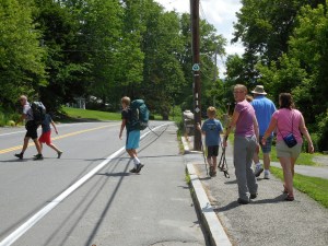 The Huyards & Dad Miller hiked a few miles with us after our fabulous 3 day relaxation-fest in western Massachusetts...