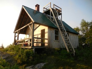 "The Tower" shelter (east of Killington) where we stayed the night of July 4th. From the perch on top we could see fireworks from dozens of Vermont & New Hampshire communities...