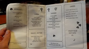 In @ the Long Trail gag "hiker menu"...