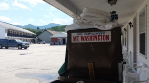 Due to thunder storms on Mt. Washington, we took our rest day in Gorham a few days early. The cleaning crew at the Royalty Inn had a sense of humor...