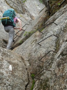 And then we hiked up...