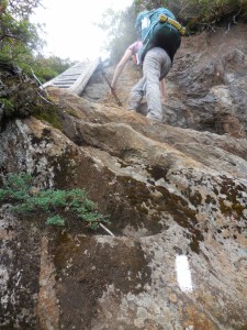 And up some more rocks...