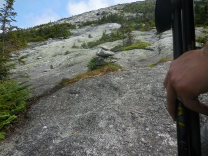 And on the way up, following the cairns...
