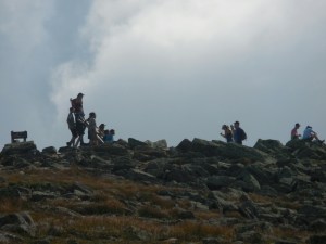 Nobo Throughhikers celebrating their completion in the distance...