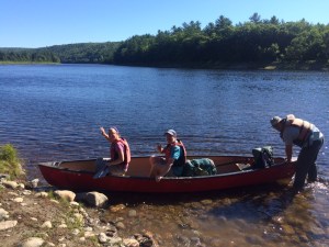 Crossing the Kennebec River to Caratunk...the only distance on the AT where you don't need to use your feet...