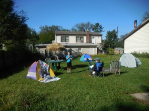 Camping with cousin Alethea and children Jane & Bobby in New York...