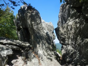From a different angle...the climb up DT (the final 3/10 of a mile anyway) was reminiscent of the rocky steepness we saw up in New Hampshire & Southern Maine...