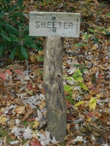 Is there a shelter there...or a place to lay a log? Probably the same Richard from the earlier sign rewording...